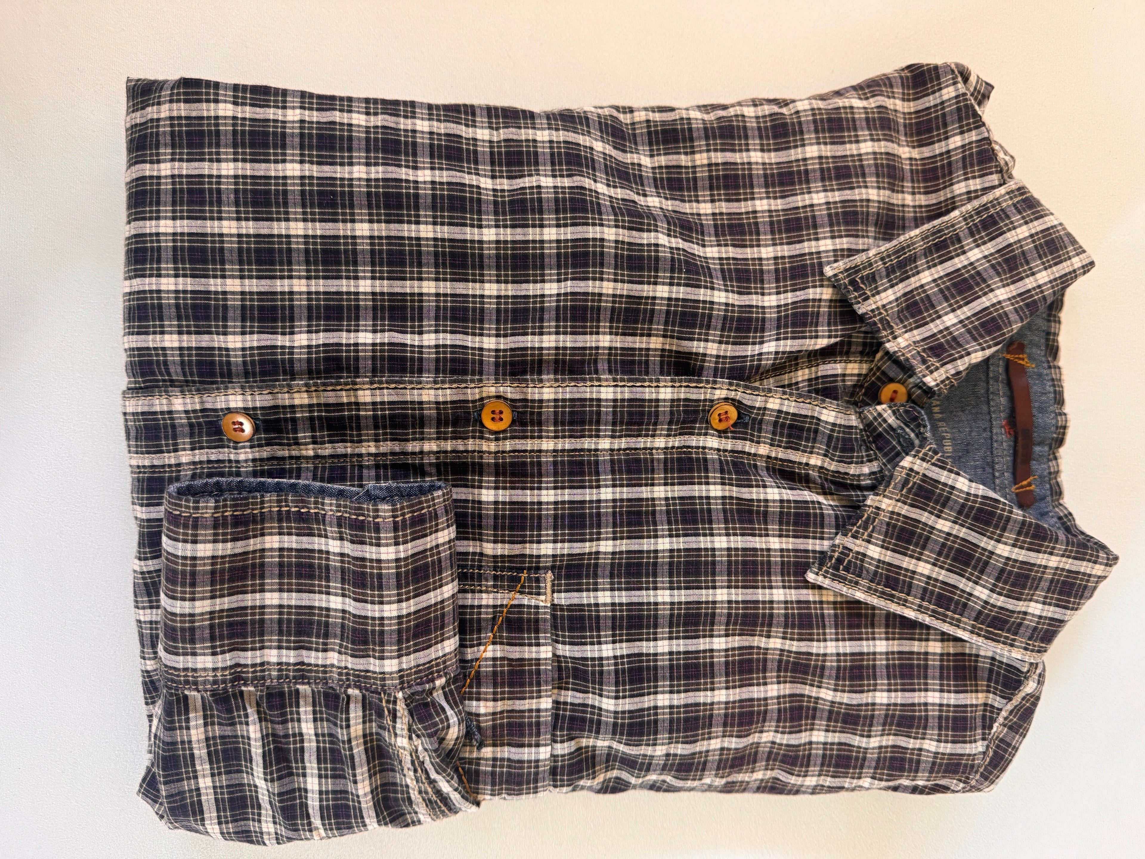 Weekend Favorite! Banana Republic Purple Plaid Button-Down Shirt