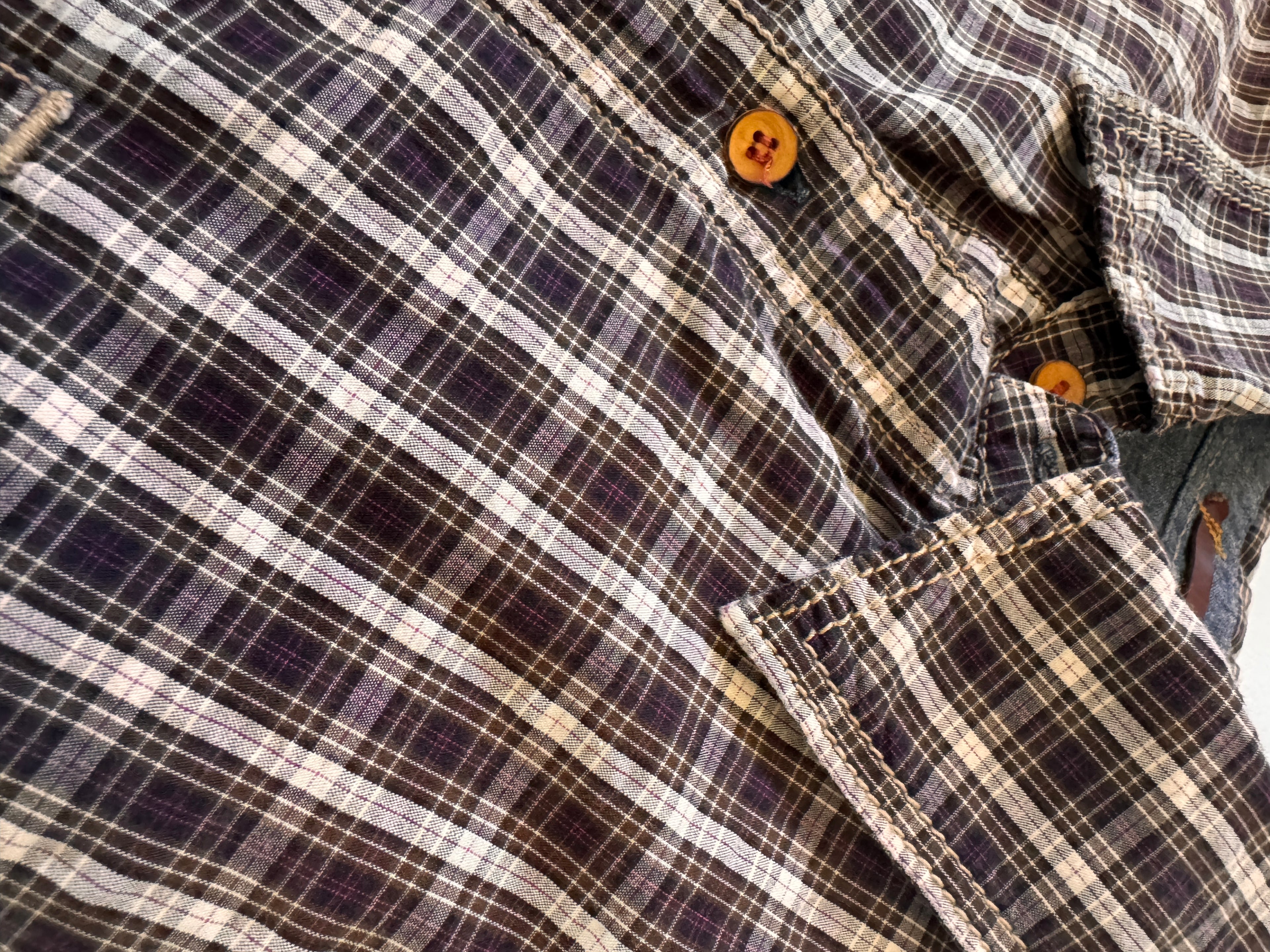 Weekend Favorite! Banana Republic Purple Plaid Button-Down Shirt