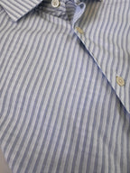 Classic Comfort! Kenneth Cole Light Blue Stripe Button-Down Shirt