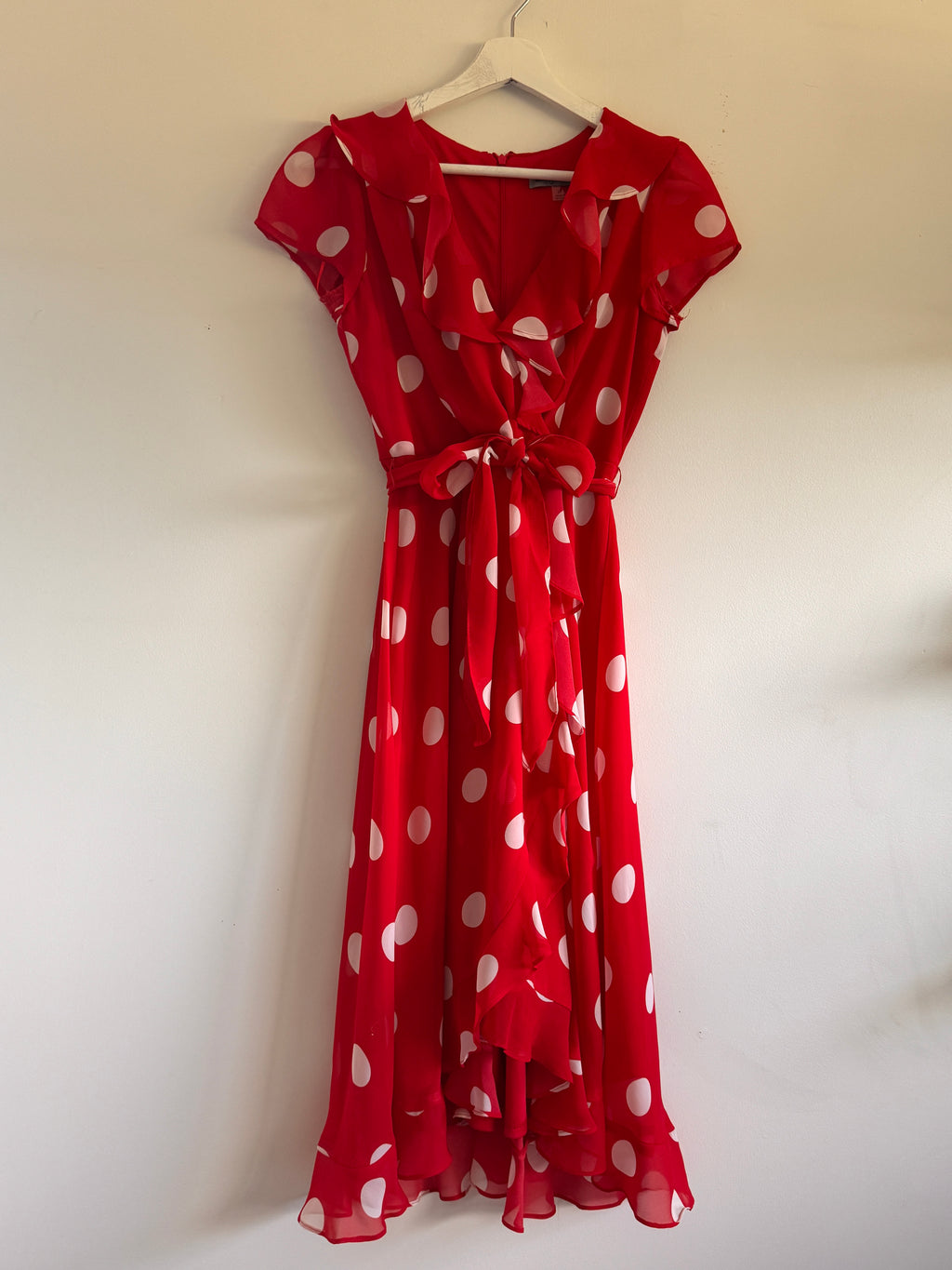 Polka Dot Darling! Danny & Nicole Red Polka Dot Dress Size 2P