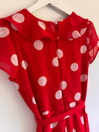 Polka Dot Darling! Danny & Nicole Red Polka Dot Dress Size 2P