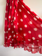 Polka Dot Darling! Danny & Nicole Red Polka Dot Dress Size 2P