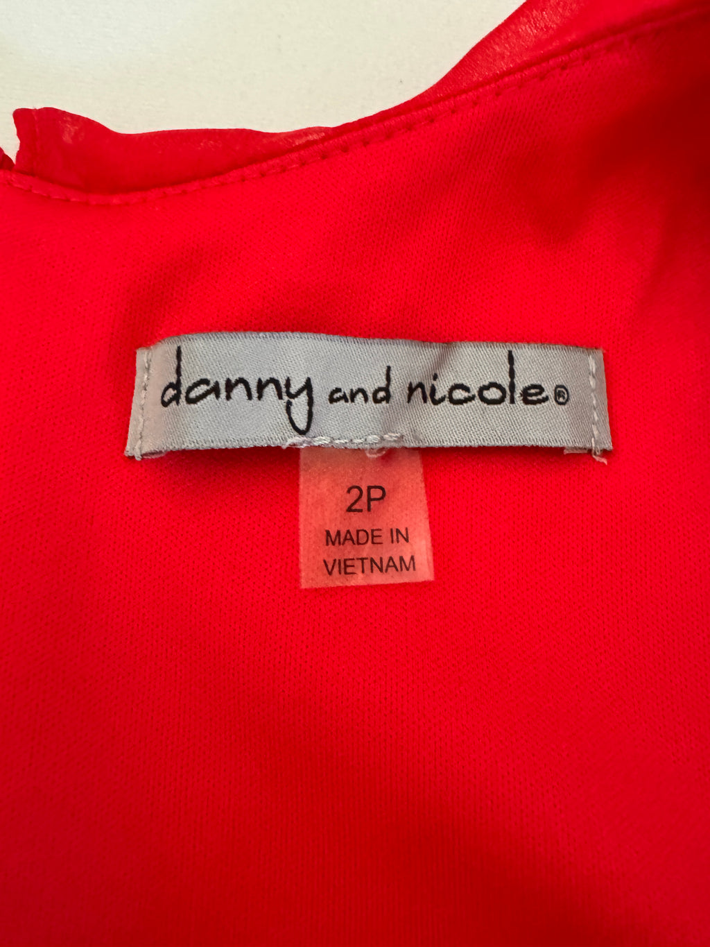 Polka Dot Darling! Danny & Nicole Red Polka Dot Dress Size 2P