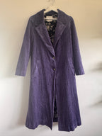 Cozy! Anthropologie Purple Chenille Long Coat