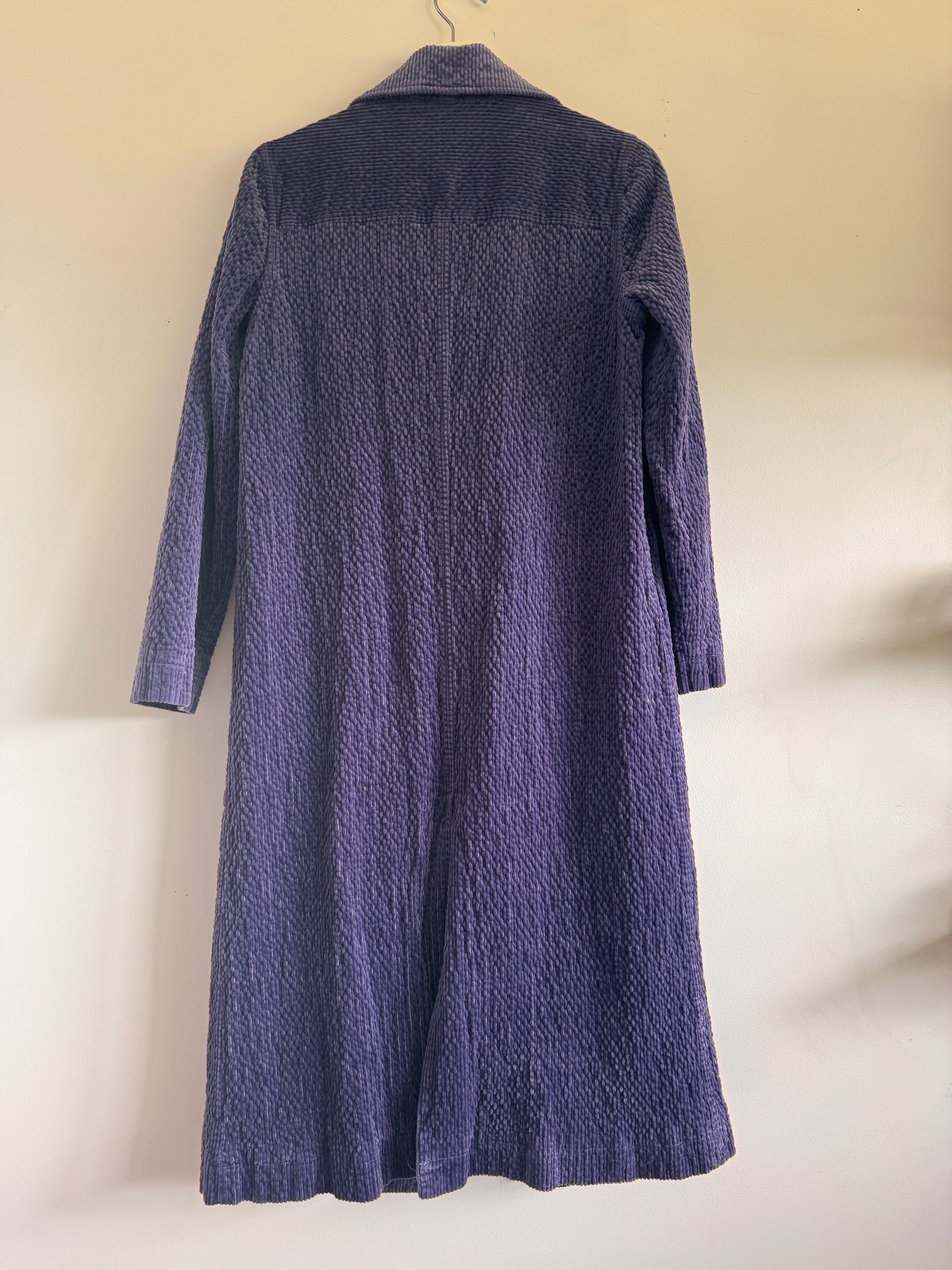 Cozy! Anthropologie Purple Chenille Long Coat