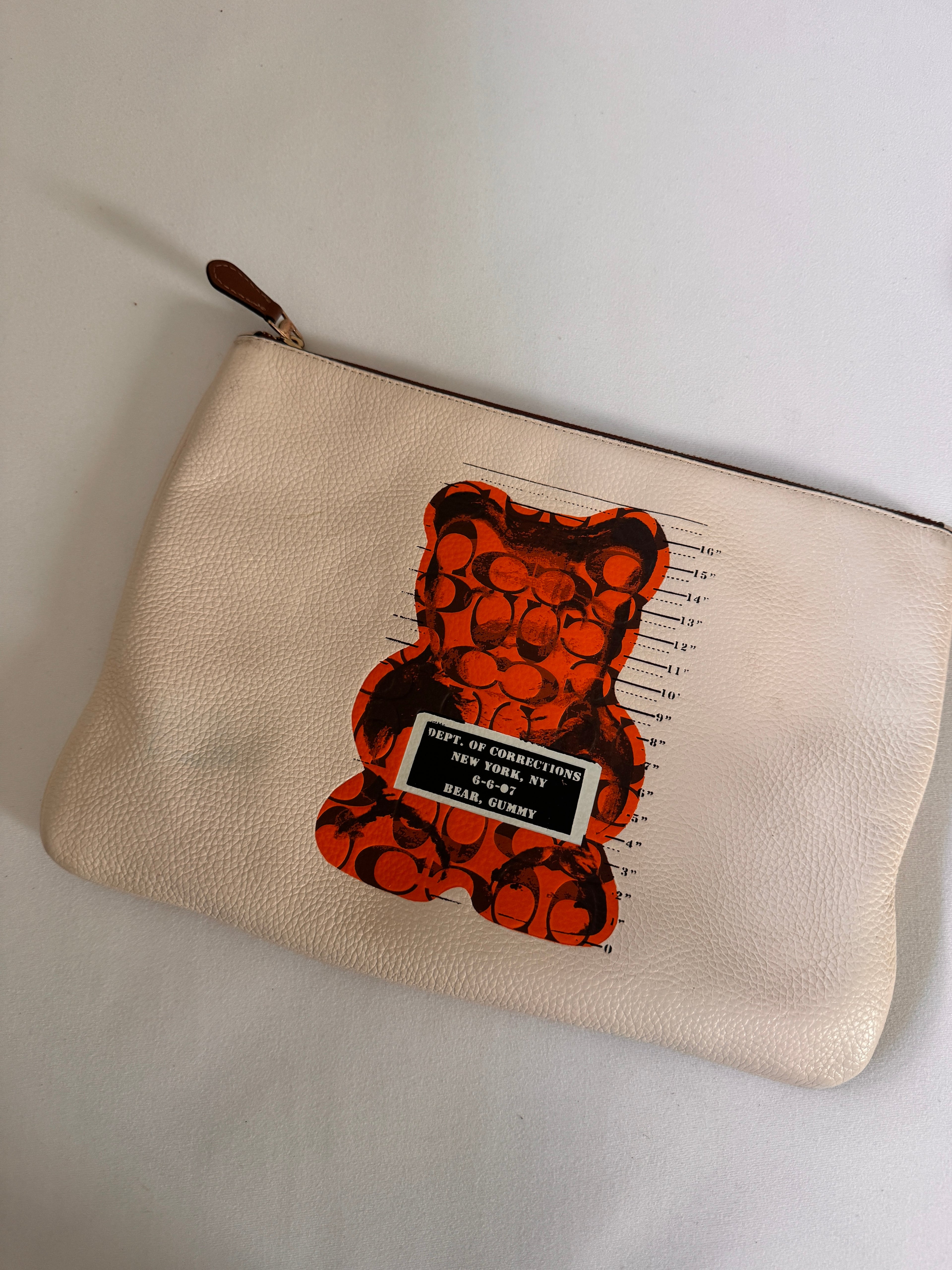 Collectible! Coach x Vandal Gummy Bear Large Zip Pouch