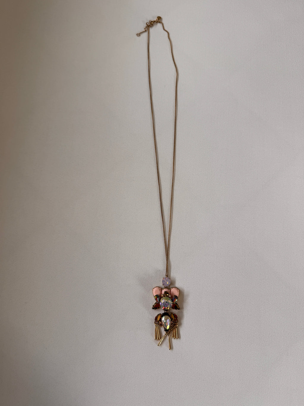 Necklace on Plain Background