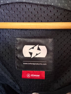 jacket label on mesh liner