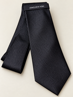 Sleek! Jones New York Black-on-Black Silk Tie