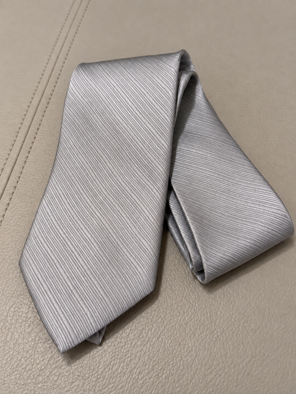 Handsome! Jones New York Silver 100% Silk Tie