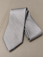Handsome! Jones New York Silver 100% Silk Tie