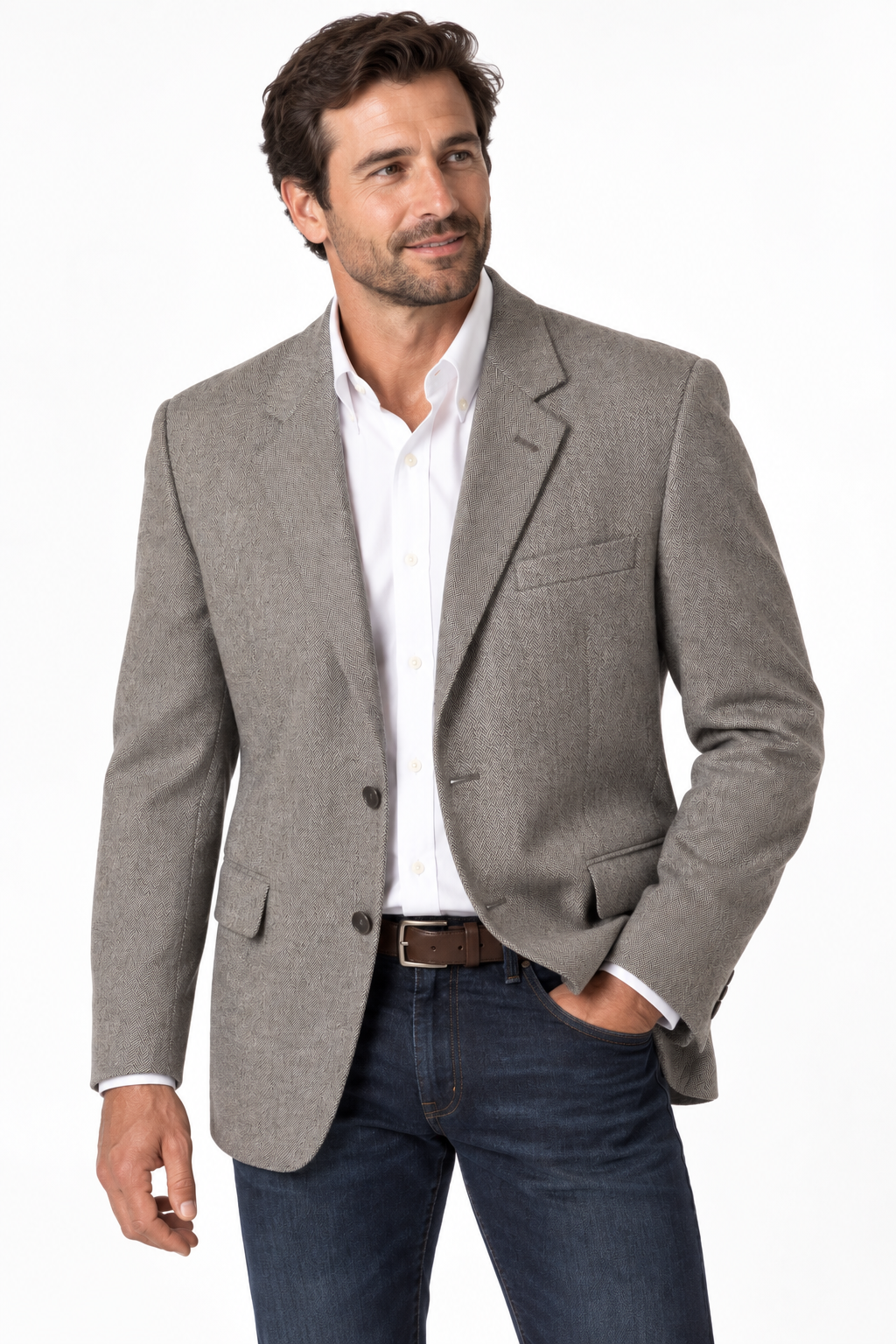 Distinguished! Jos. A. Bank Signature Collection Herringbone Jacket