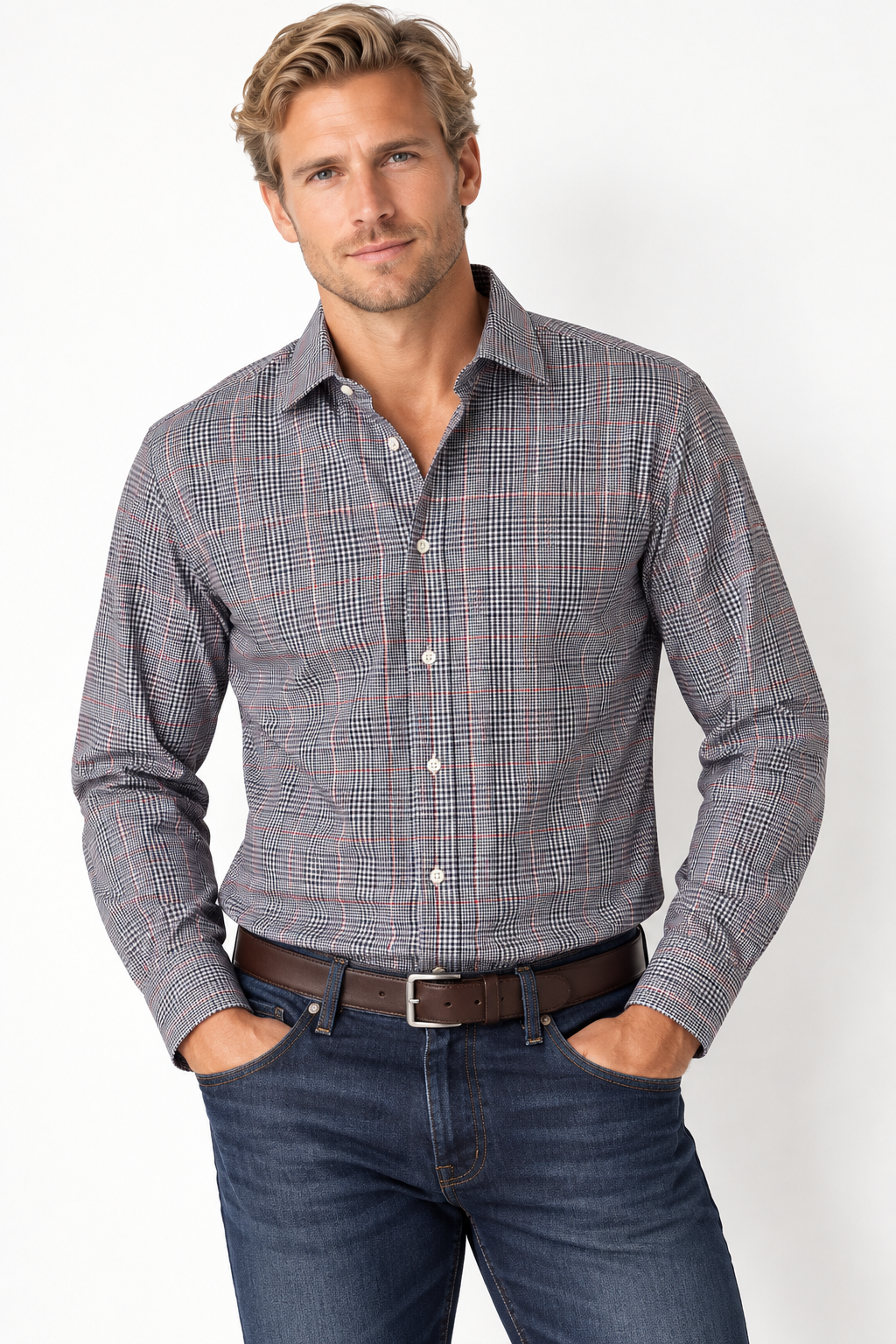 Classic! Jos. A. Bank Traveler Plaid Shirt