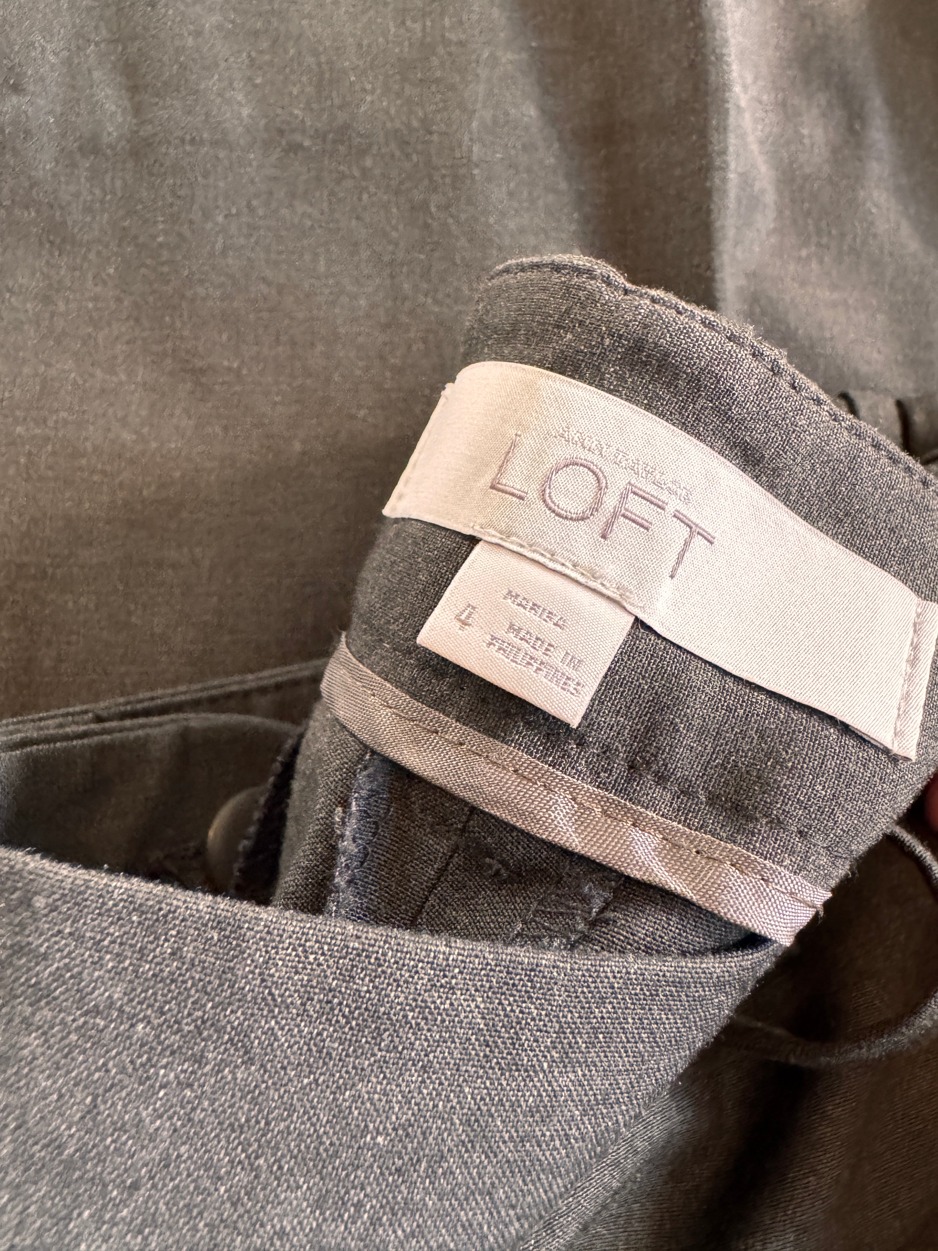 Size label inside a pair of pants