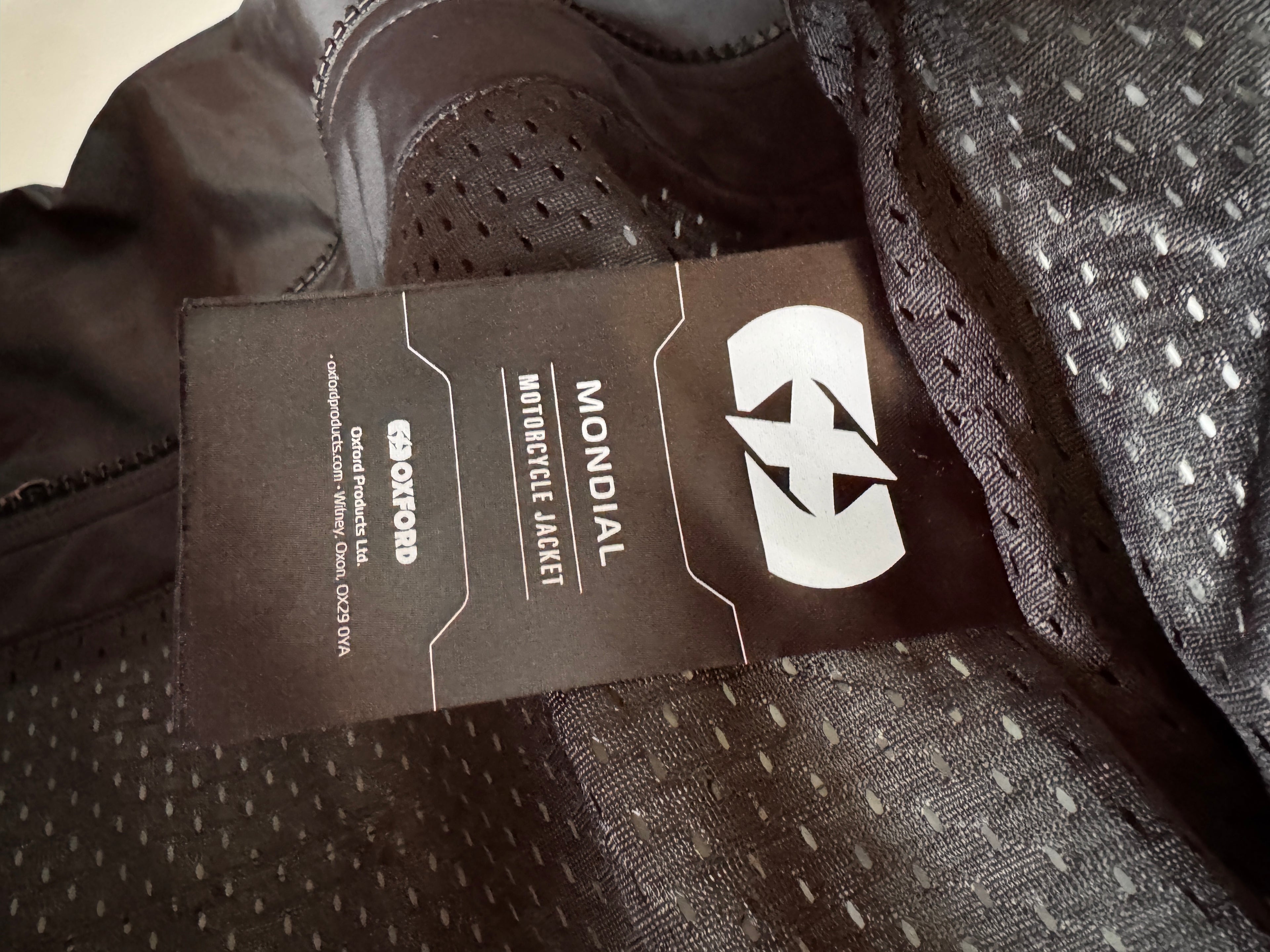 Mondial Motorcycle Jacket Label