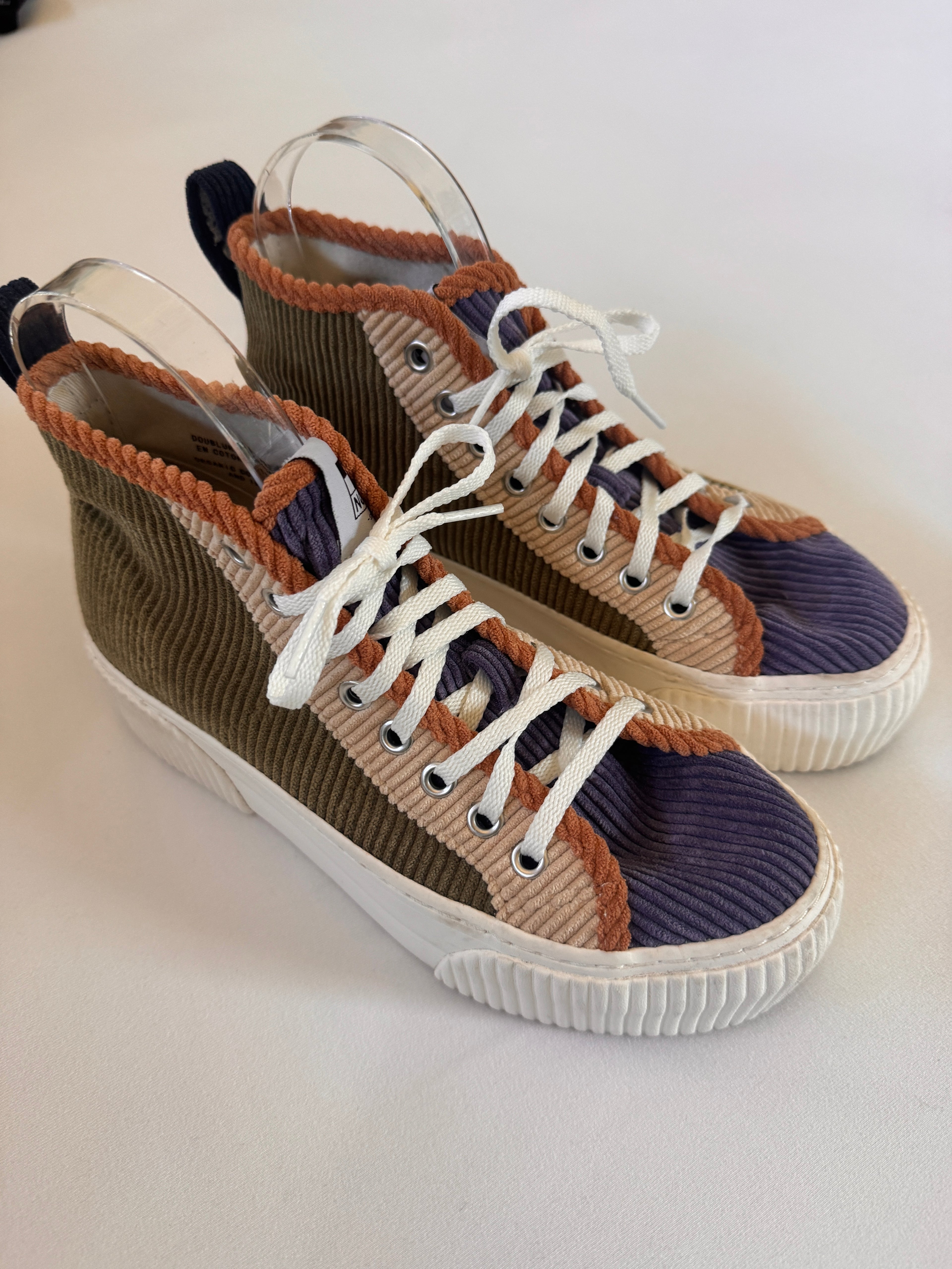 Colorful Corduroy Sneakers by No Name