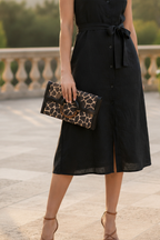 Safari Chic! Banana Republic Envelope Clutch Purse