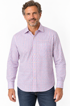Fresh! Southern Pines Pink & Blue Gingham Button-Down Shirt