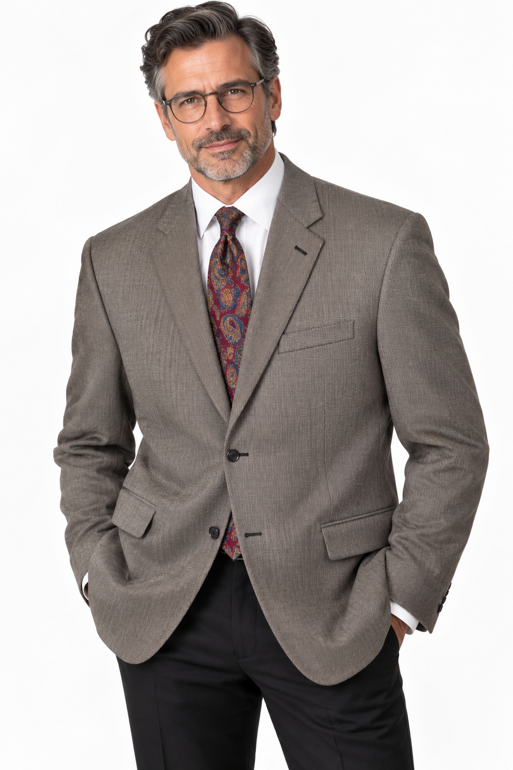 Sharp Contrast! Statements @ BT Black & White Houndstooth Men’s Blazer