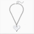 Susan Shaw Silver Heart Necklace