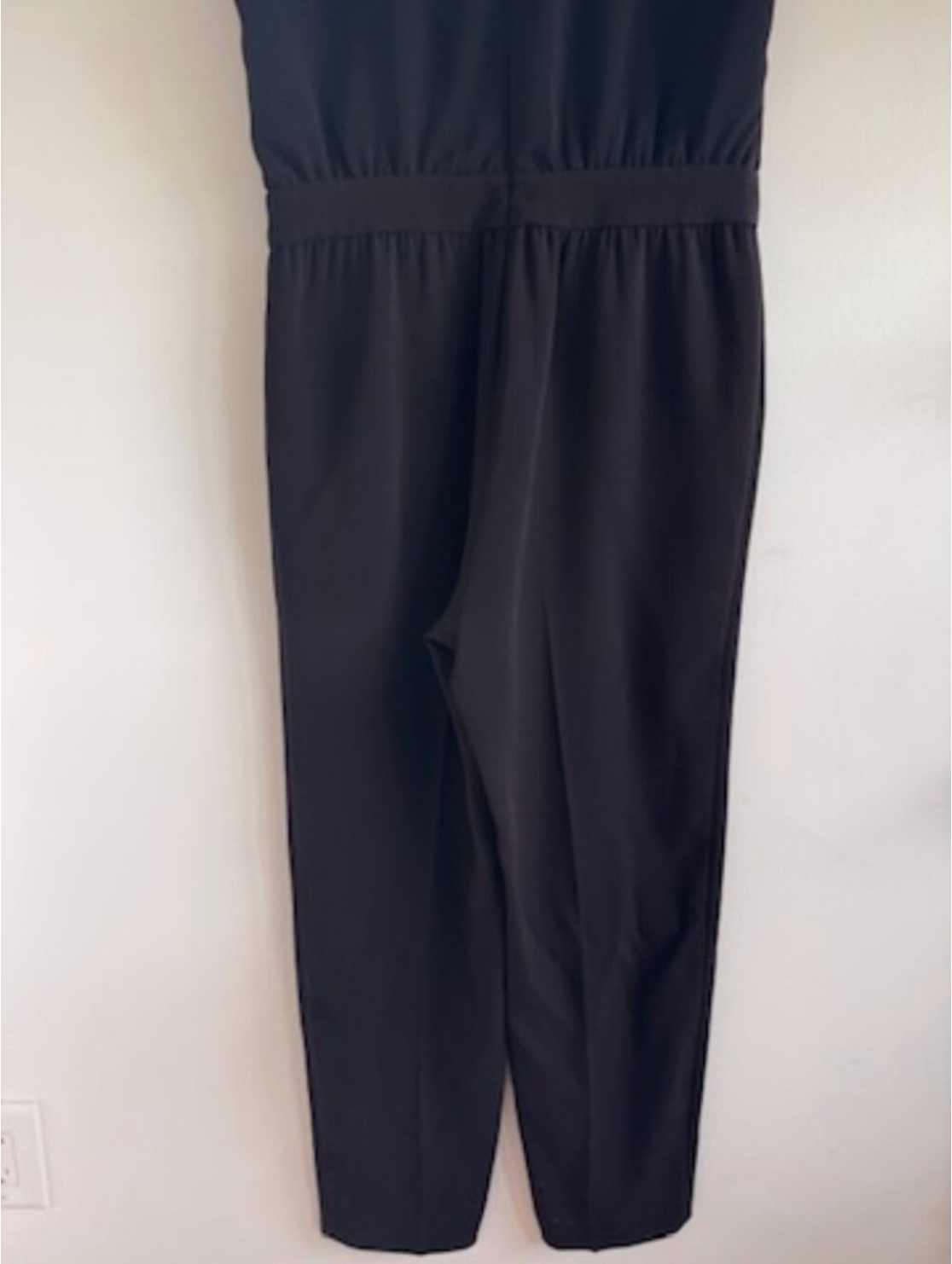 Tailored! Theory Shirred Neckline Crepe Jumpsuit (Fits 4–6) NWT