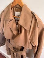Classic! Abercrombie & Fitch Khaki Belted Trench Coat (Size Medium)