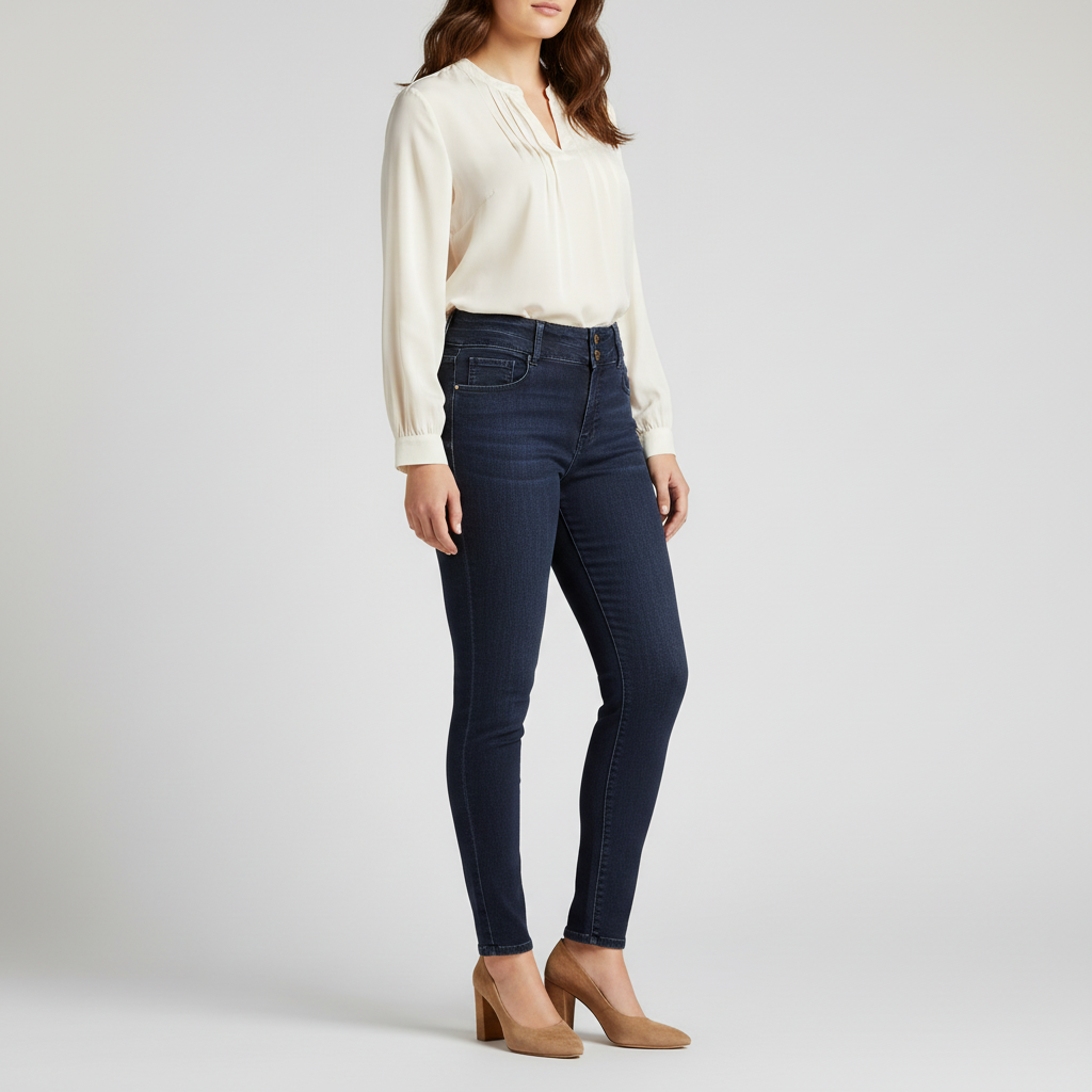 Ann Taylor Petite Curvy High Waist Skinny Jeans