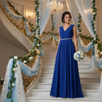 Beautiful Blue Prom Dress