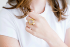Becca Ring Modeled