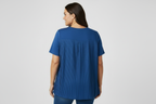 Blue Chico's tee with full back pleats