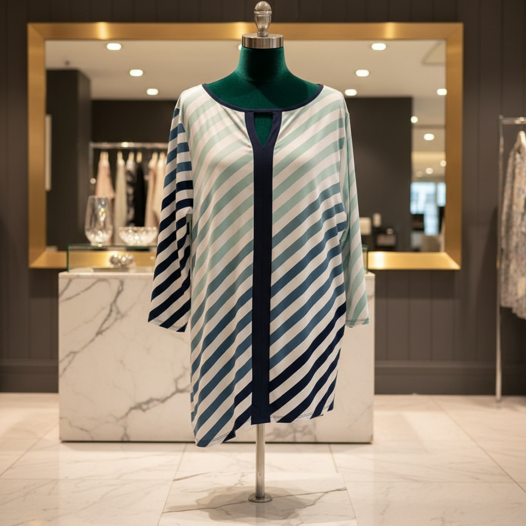 Chico's Asymmetrical Top in Glamorous Setting