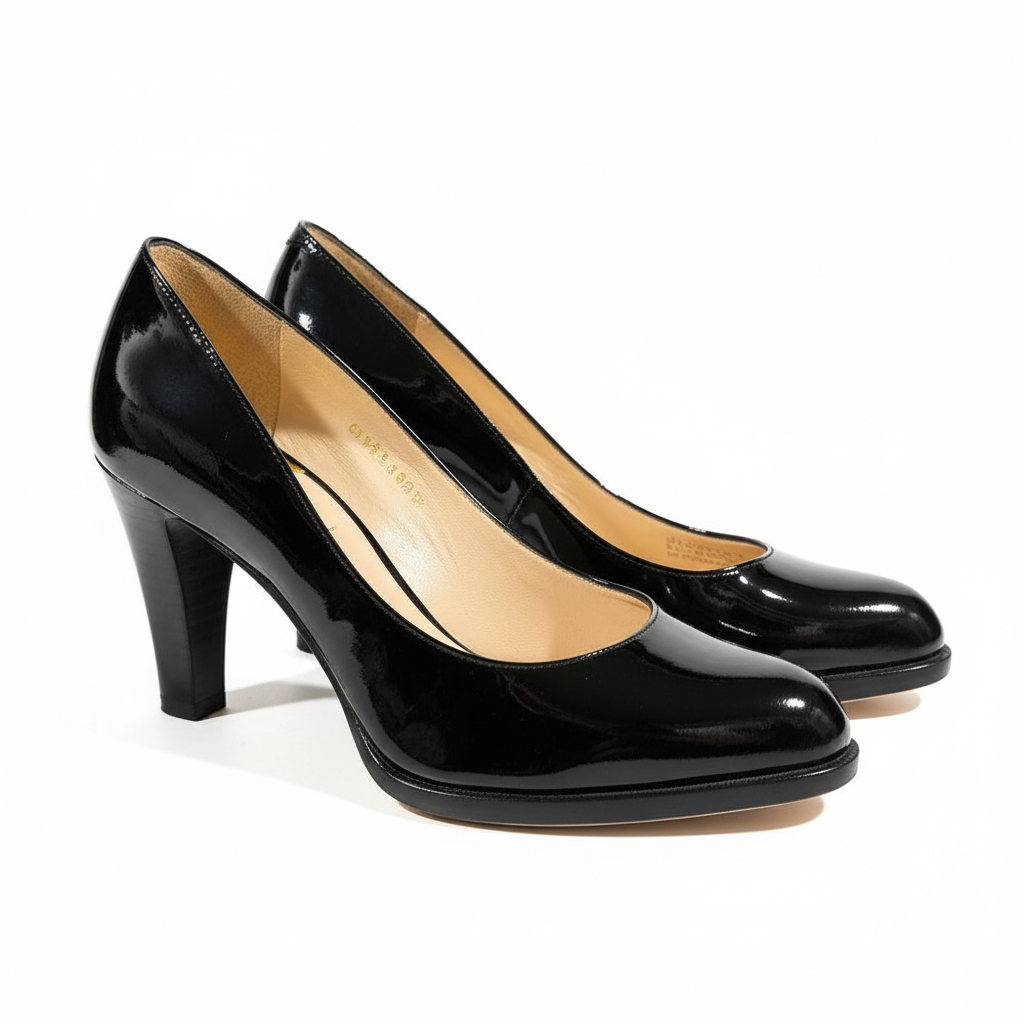 Cole Haan Black Patent Leather Platform Heels