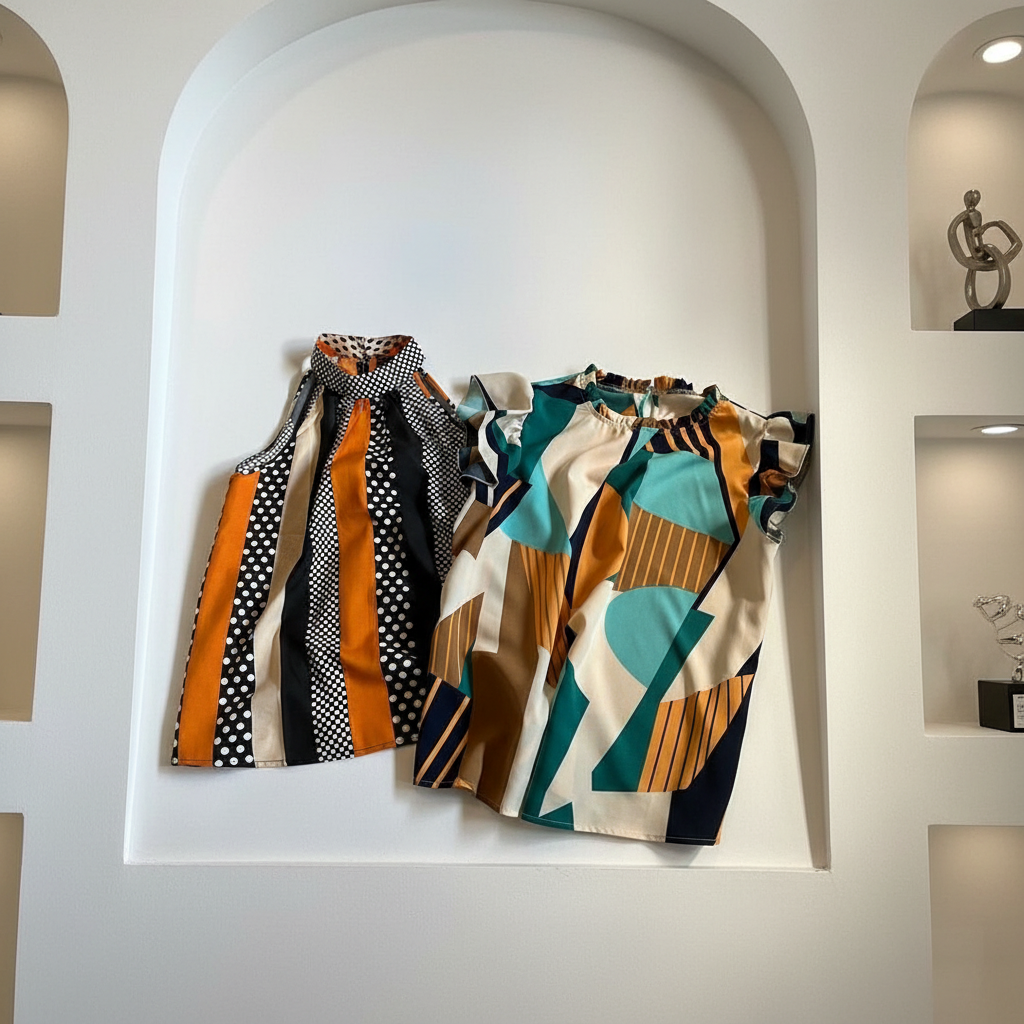 Elegant Display of Both Sleeveless SHEIN Tops