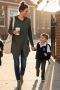 Free People Olive Cardigan - School Pickup Lifestyle