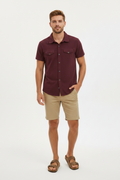 Gap Burgundy Shirt White Background