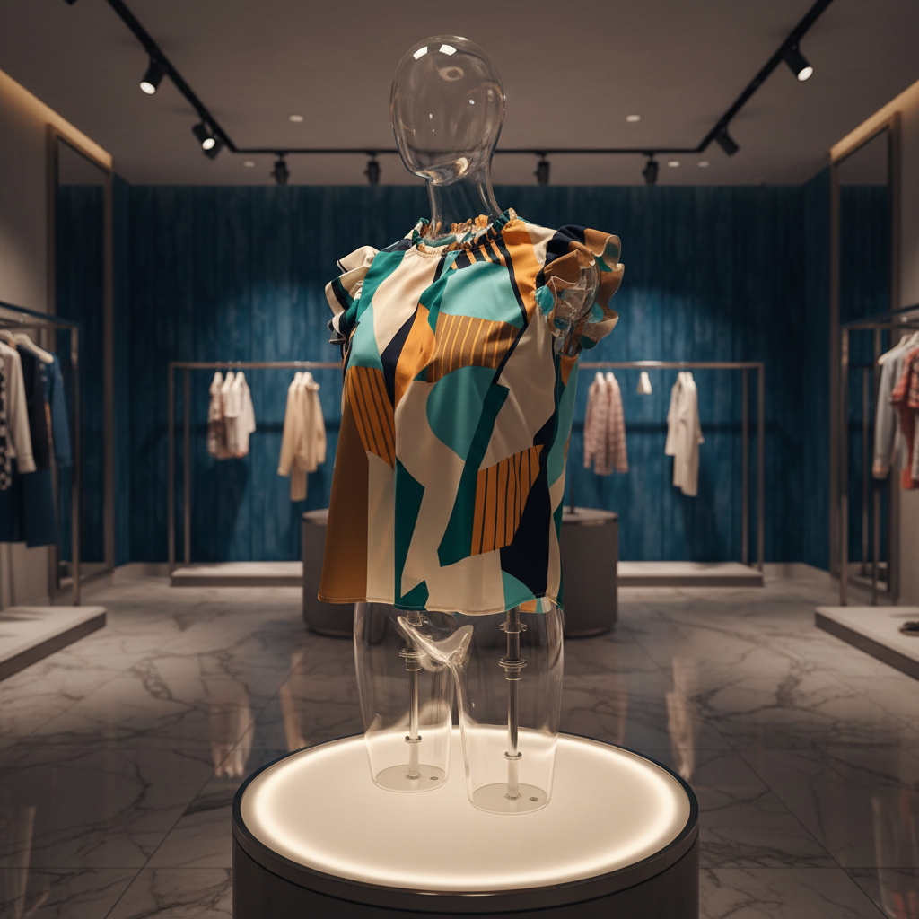 Glamorous Turquoise and Orange Shirt