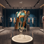 Glamorous Turquoise and Orange Shirt