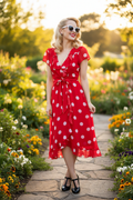 Polka Dot Darling Dress Lifestyle