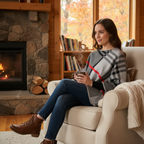 Sisters Plaid Poncho