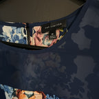 Sheer!  The Limited Floral Sheer Yoke Ruffle Sleeve Top - Size M