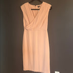 Elegant Pink Faux Wrap Dress by Ann Taylor NWT
