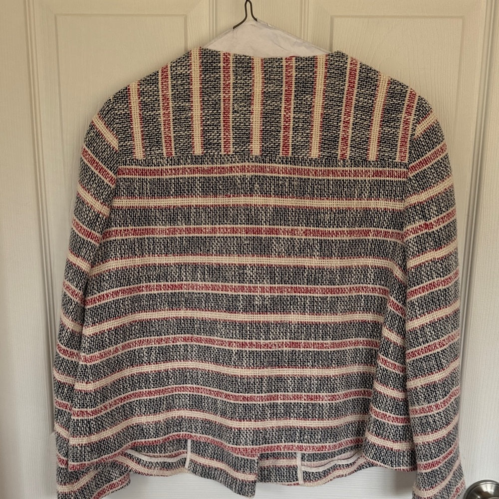 Zara Women's Summer Tweed Striped Jacket - M