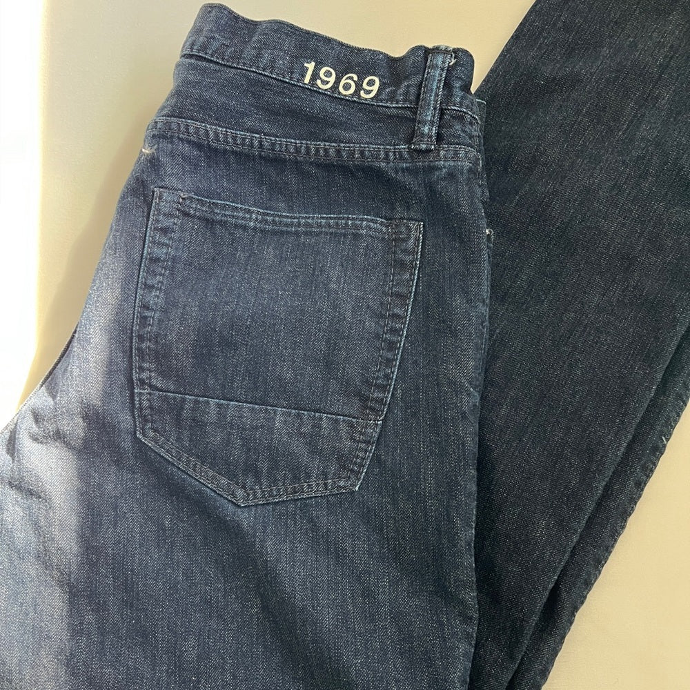 Slim!  Men’s 1969 Skinny GAP dark blue jeans - 34x34