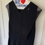 Elegant Black Sheer Overlay Cushnie et Ochs dress - Sz 8