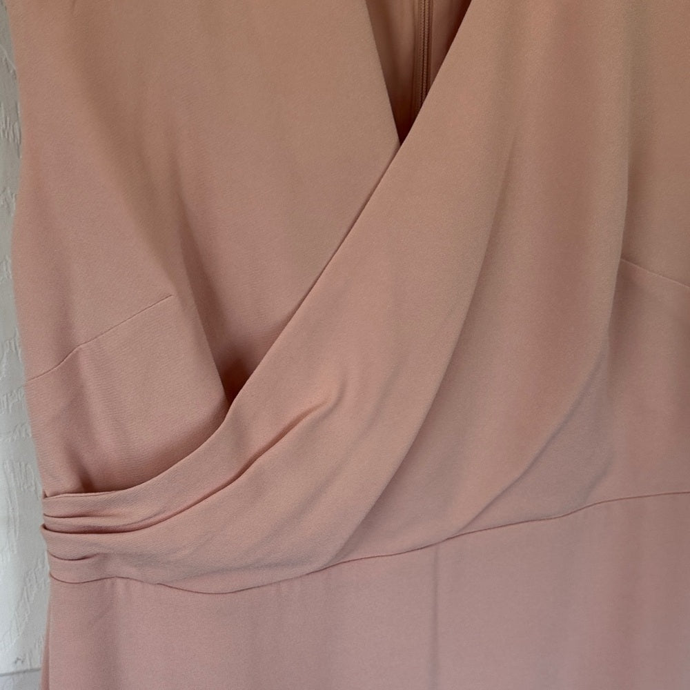 Elegant Pink Faux Wrap Dress by Ann Taylor NWT