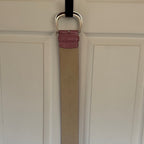 WHBM Pink Textured wide belt with Silver Buckle NWT