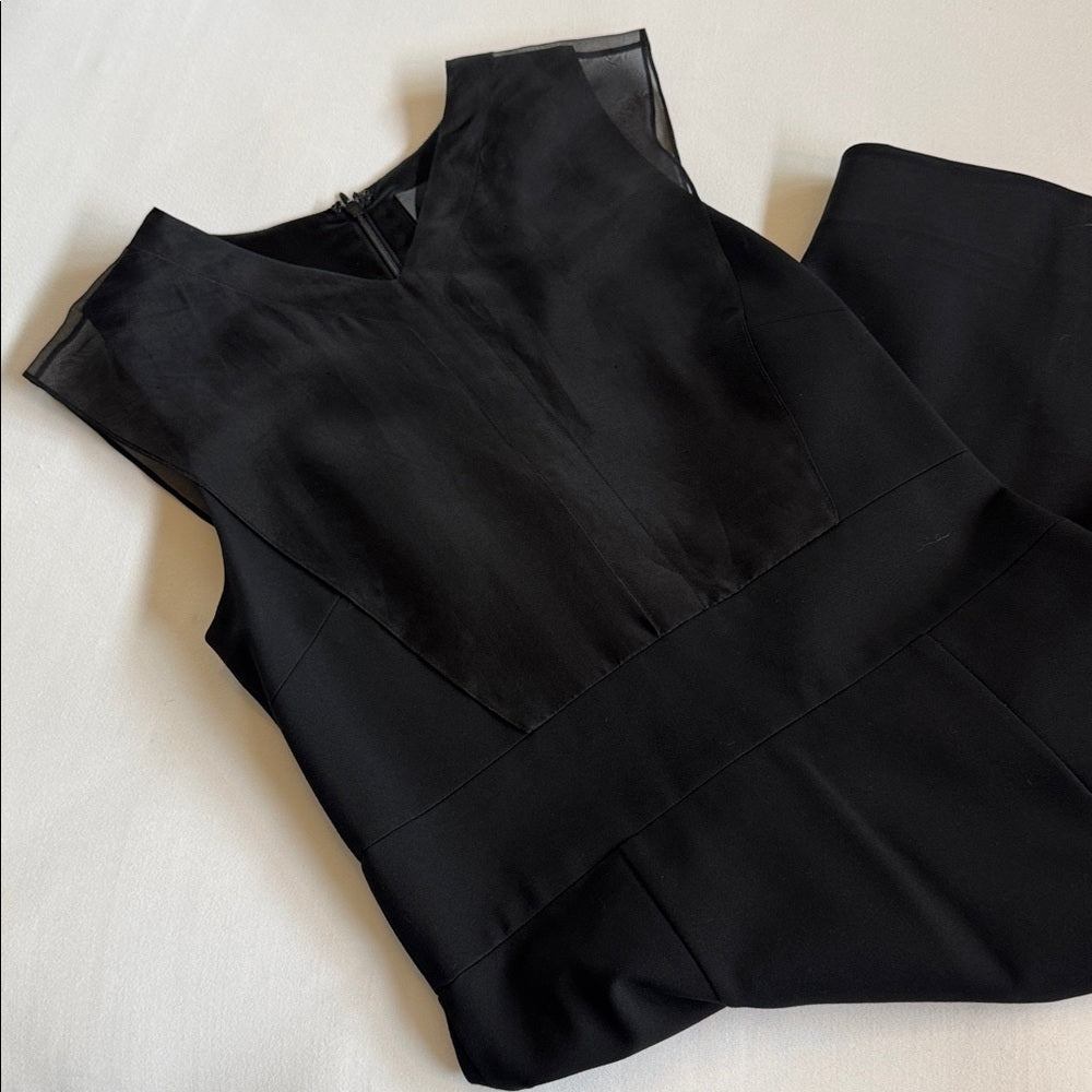 Elegant Black Sheer Overlay Cushnie et Ochs dress - Sz 8