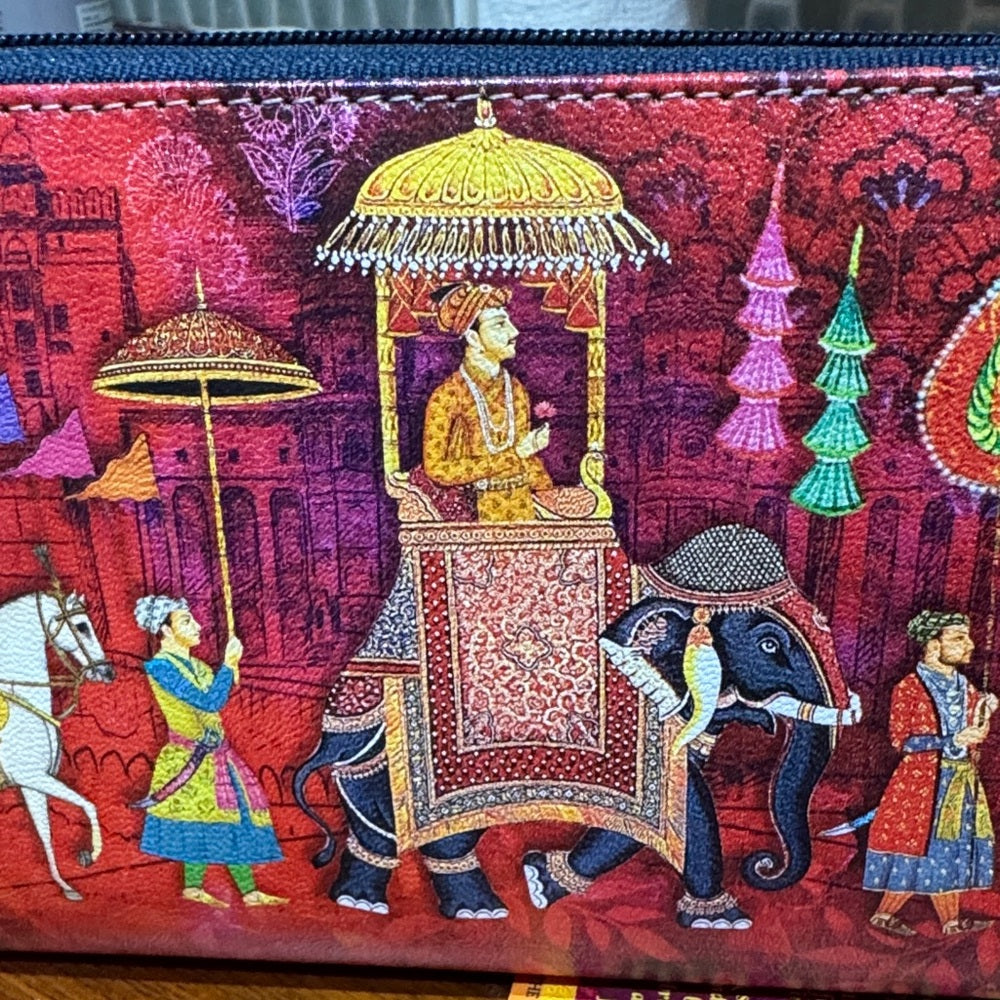 Colorful Women's Wallet with Artistic Design