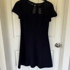 Ann Taylor Navy Lace Dress NWT Sz 6