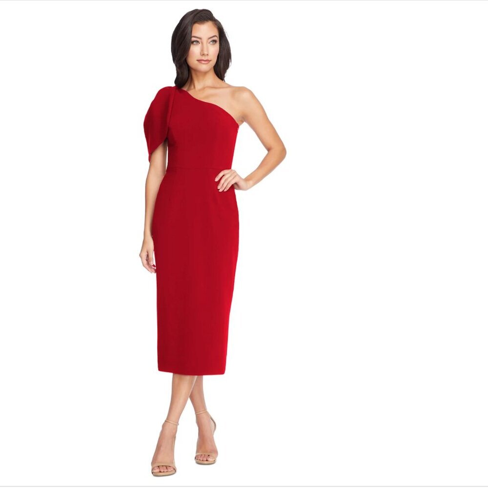 Party!  Dress the Population Tiffany Garnet Dress - Size M (6-8)